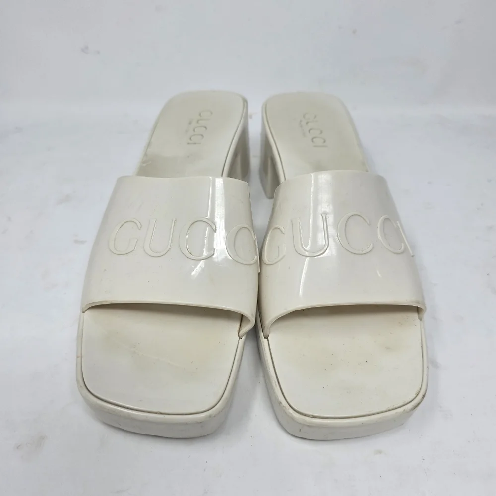 Gucci Cream Mules - Picture 5 of 10